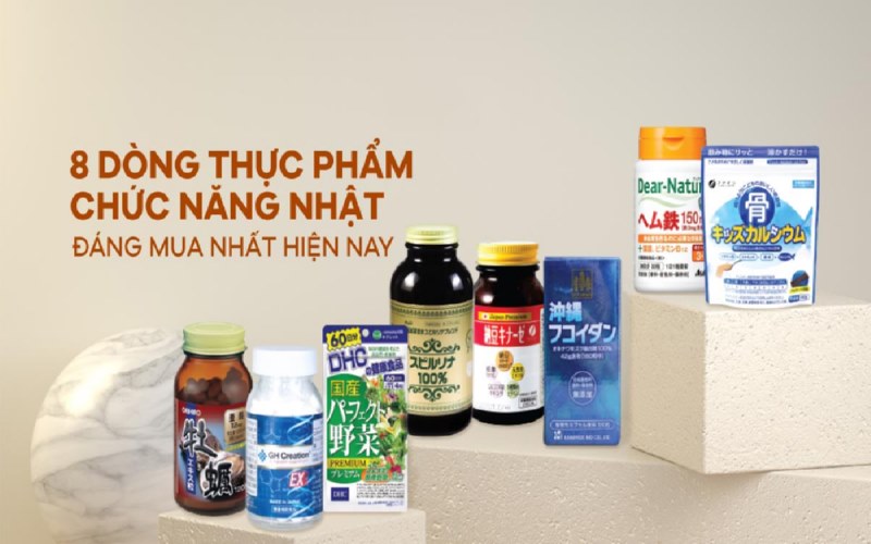 Đi Nhật nên mua gì? Các sản phẩm chức năng trên đây là lựa chọn hoàn hảo.